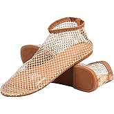 Oartway Ultra Comfortable Shiny Gem Mesh Flats, Ballet Flats for Women Sandals Women Dressy Summer Flat Shoes Slip On Sandals