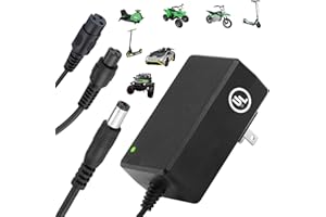QIYIXINLIROSE 29.4V Compact Electric Scooter & Hoverboard Charger, UL Certified Safe, Powerful & Small, 3 Connectors for Razor GOTRAX Jetson Etc. Brand's E-Scooter, Hover Boards, Ebikes 25.2V/25.6V/25.9V Battery