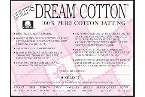 HLXFF3 Quilter's Dream Select Loft Batting for Quilting (Twin, White)