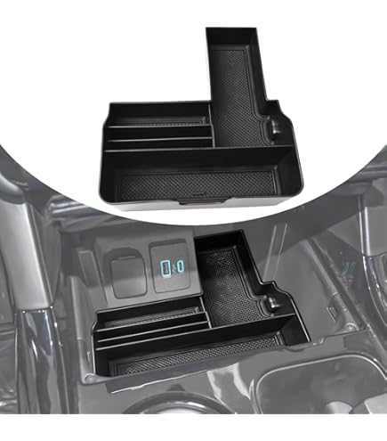 Rogierra Ford Explorer Door Organizer Tray - Front Door Storage Box For 2011-2015 Models, 2 Pack Black