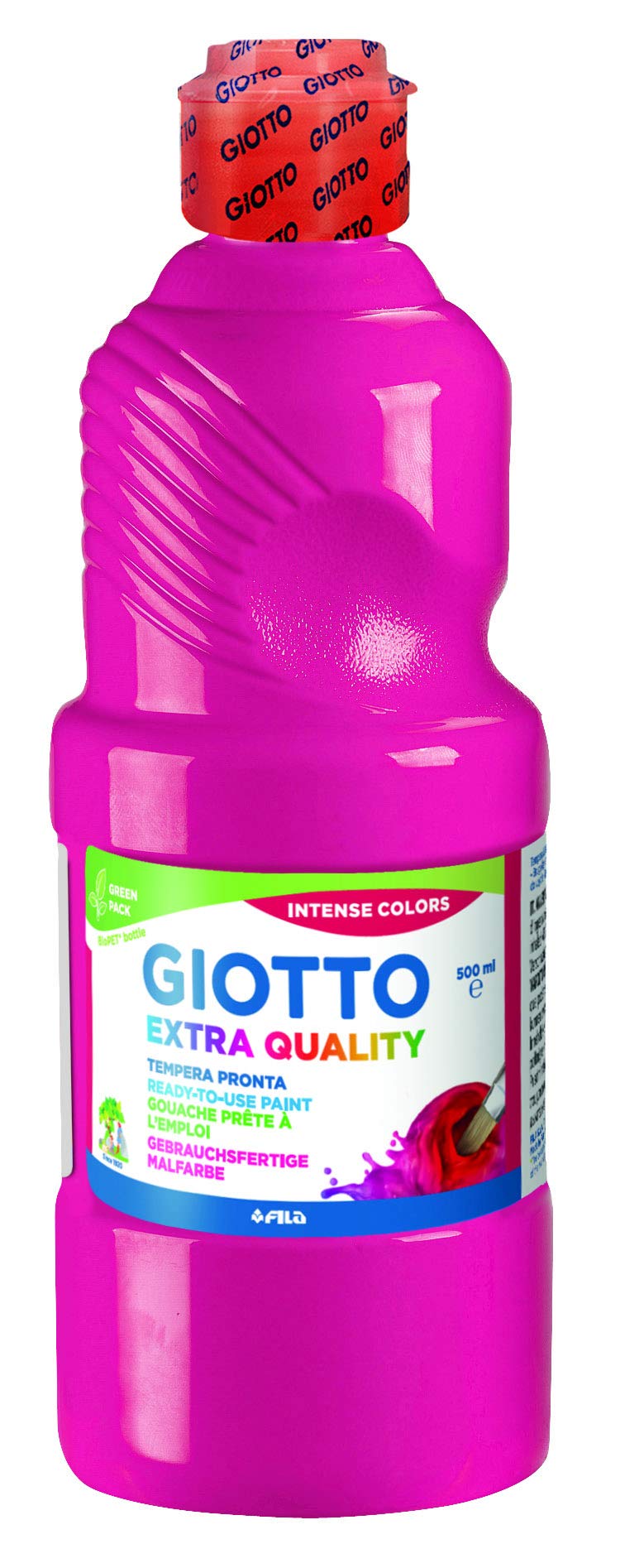 GIOTTO Extra Quality Ready-to-Paint Tempera Paint Highest Quality 500 ml Magenta