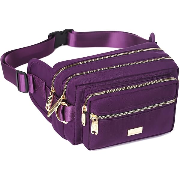 Amazon.com: Tuxapo Fanny Pack for Women Purple Waist Bags  display picture 2