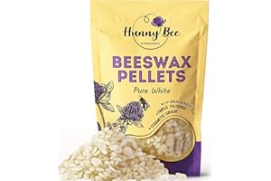 Trifecta Living Co.'s Beeswax Pellets - 100% Pure Bees Wax Perfect for DIY Candles, Skincare, and More! Discover The Creative Possibilities with Our Versatile, Pure Beeswax Pellets!