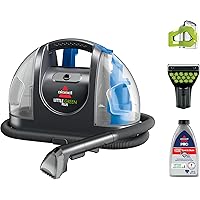 BISSELL - Portable Carpet Cleaner - Little Green Carpet & Upholstery Machine - 48oz Capacity with Stain Brush and self-Cleani