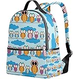 Ahomy Backpack for Girls, Cute Owl Rucksack School Book Bags Casual Daypacks for Travel and Sports