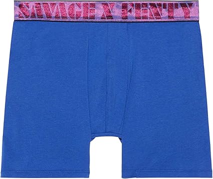 Amazon Com Savage X Fenty Men S Savage X Boxer Briefs With Iridescent Logo Waistband Clothing
