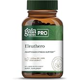 GAIA HERBS PRO Eleuthero, 60 Vegan Vegan Capsules, 60 Servings | Adaptogen Supplement, Healthy Stress Response &amp; Daily Energy Support*