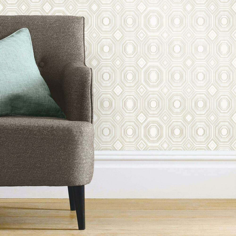 RoomMates Bees Knees Beige Peel and Stick Wallpaper