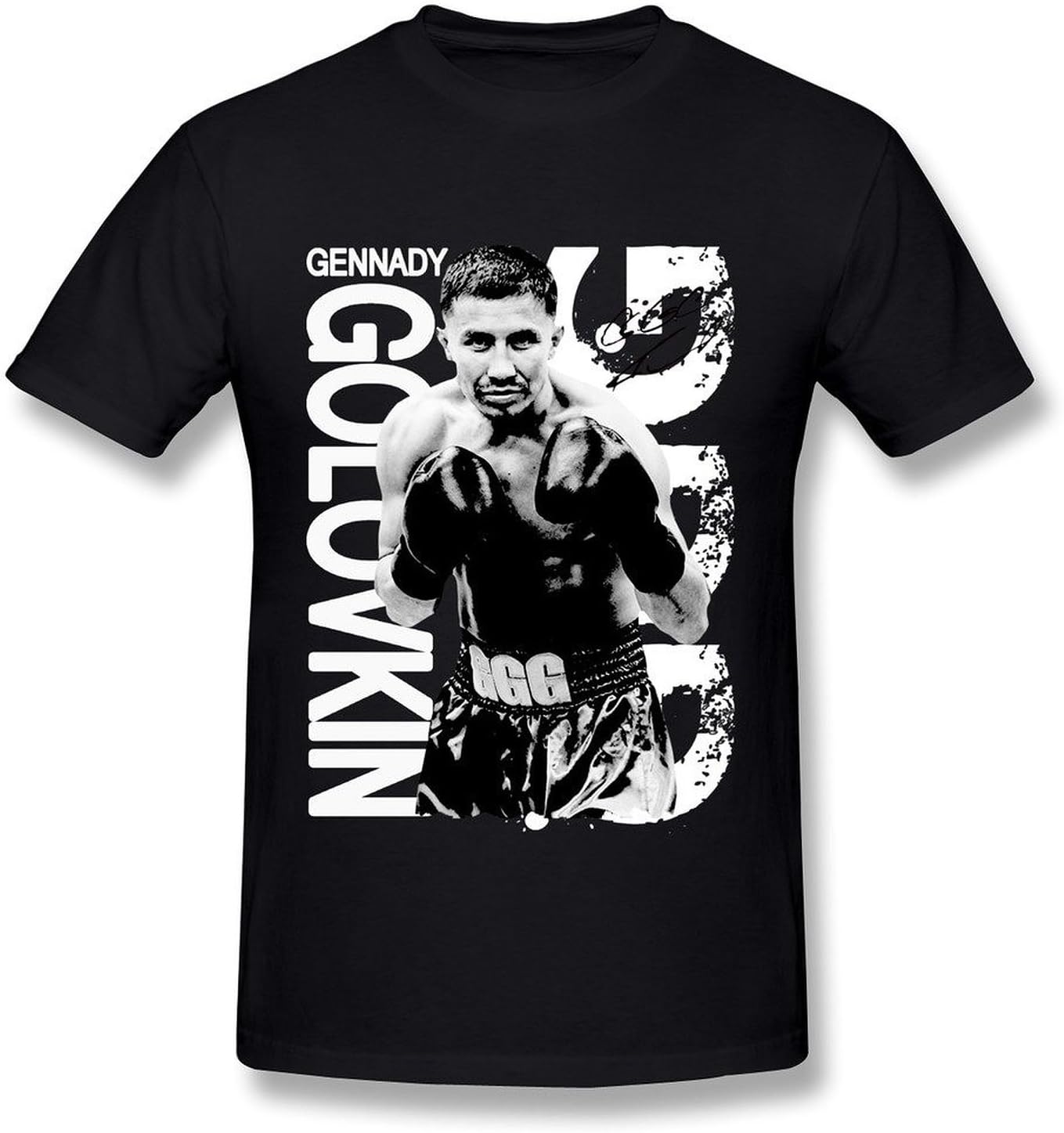 PLUSa HTAD Men's Gennady Golovkin GGG Professional Boxer T-shirt DeepHeather