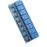 ELEGOO 8 Channel DC 5V Relay Module with Optocoupler for Arduino UNO R3 MEGA 1280 DSP ARM PIC AVR STM32 Raspberry Pi