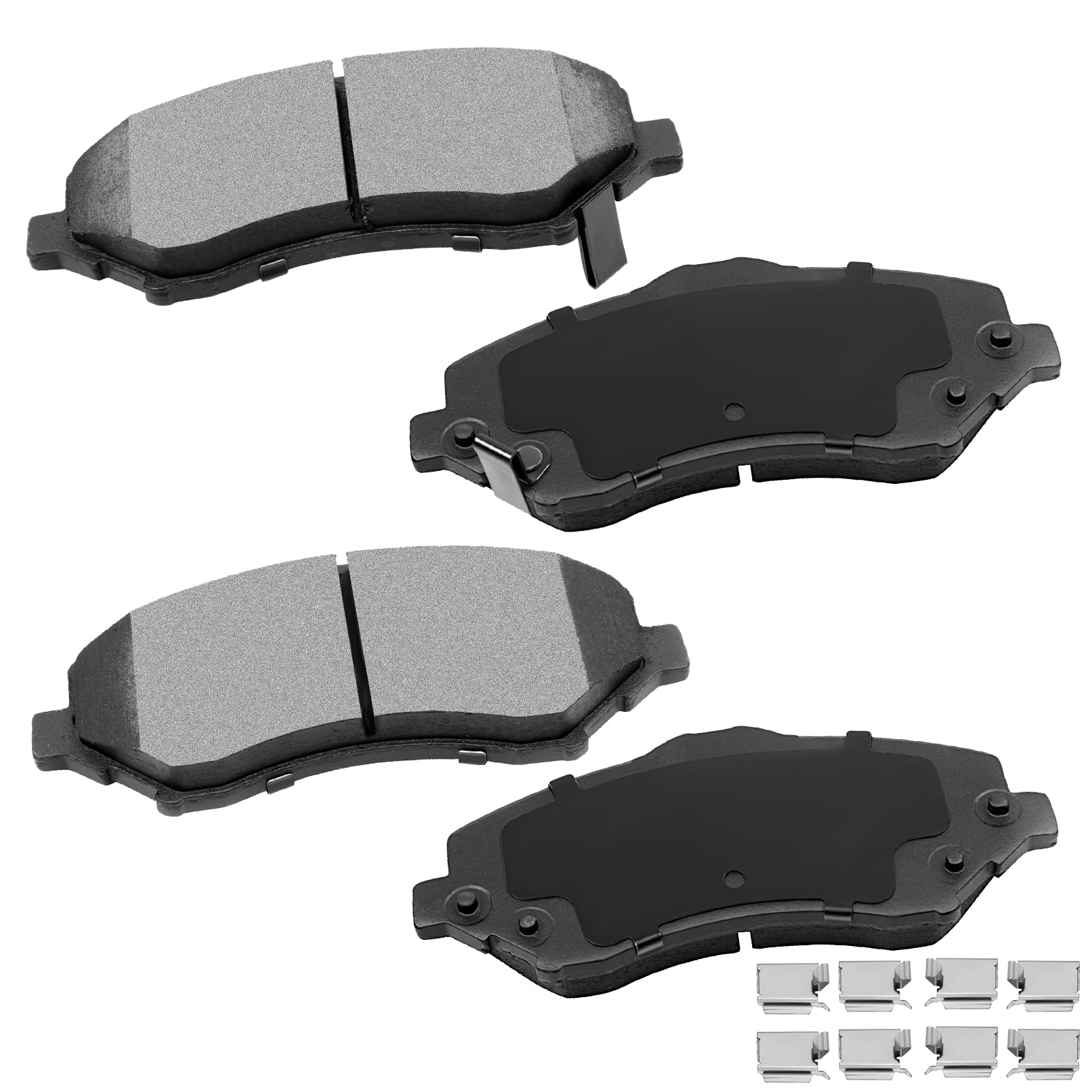 cciyu D1273 4pcs Front Ceramic Brake Pads Kits