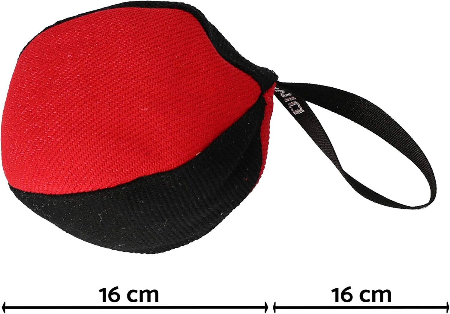 DINGO GEAR Professional Tug Toy Strong Handle for Heavy Duty Training IGP Dog Sports Play Hand Sewn French Material Dog Ball diameter 16 cm - Image 5