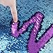 Wonder4 Sequin Pillow Case 16x16 inches Reversible Cushion Cover Change Color Cotton Linen Couch Mermaid Throw Pillow Cover with Insert for Decoration (Purple & Blue)