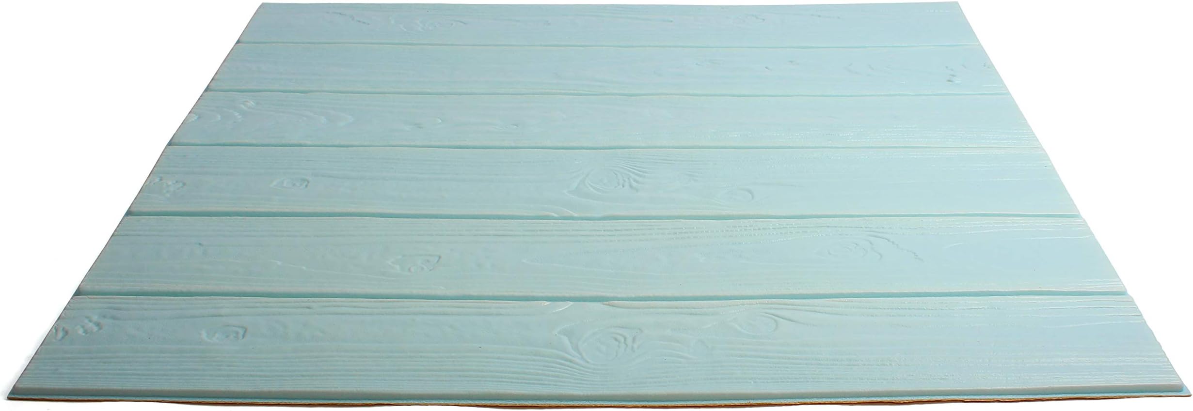 Craft Faux Brick Wall Panels - Peel and Stick Foam Brick - 3D Wall Panels for Fake Brick Wall - Self Adhesive Brick Wall Panels - 3D Brick Wallpaper (20 Pack, Wood - Seafoam)