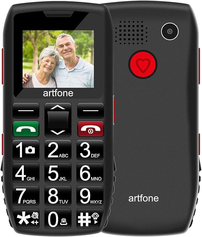 artfone Big Button Mobile Phone for Elderly, Senior Mobile Phone Dual SIM Free Unlocked Easy to