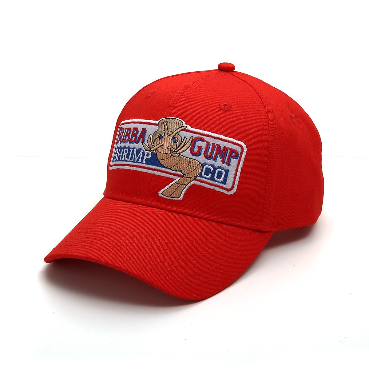 Nofonda Forrest Gump Cap Bubba Gump Shrimp Running Red Costume Baseball Hat(Size: One Size)