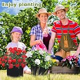 OFFCUP 3 Gallon Plant Grow Bags - 5 Pack, Breathable Fabric with Handles view 7