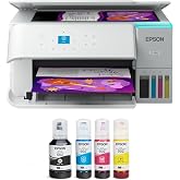 Epson EcoTank ET-2988 Wireless All-in-One Color Supertank Printer with up to 3 Years of Ink, Refillable Tanks, Perfect for Home, 15 PPM, 1.44" Color Screen, Auto 2-Sided Printing (Renewed)