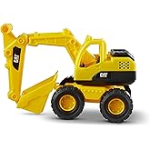 CAT Construction Toys, 15" Tough Rigs Excavator, Super-Sized Kids Outdoor Toy, Real Working Parts & Articulated Parts, Ideal 
