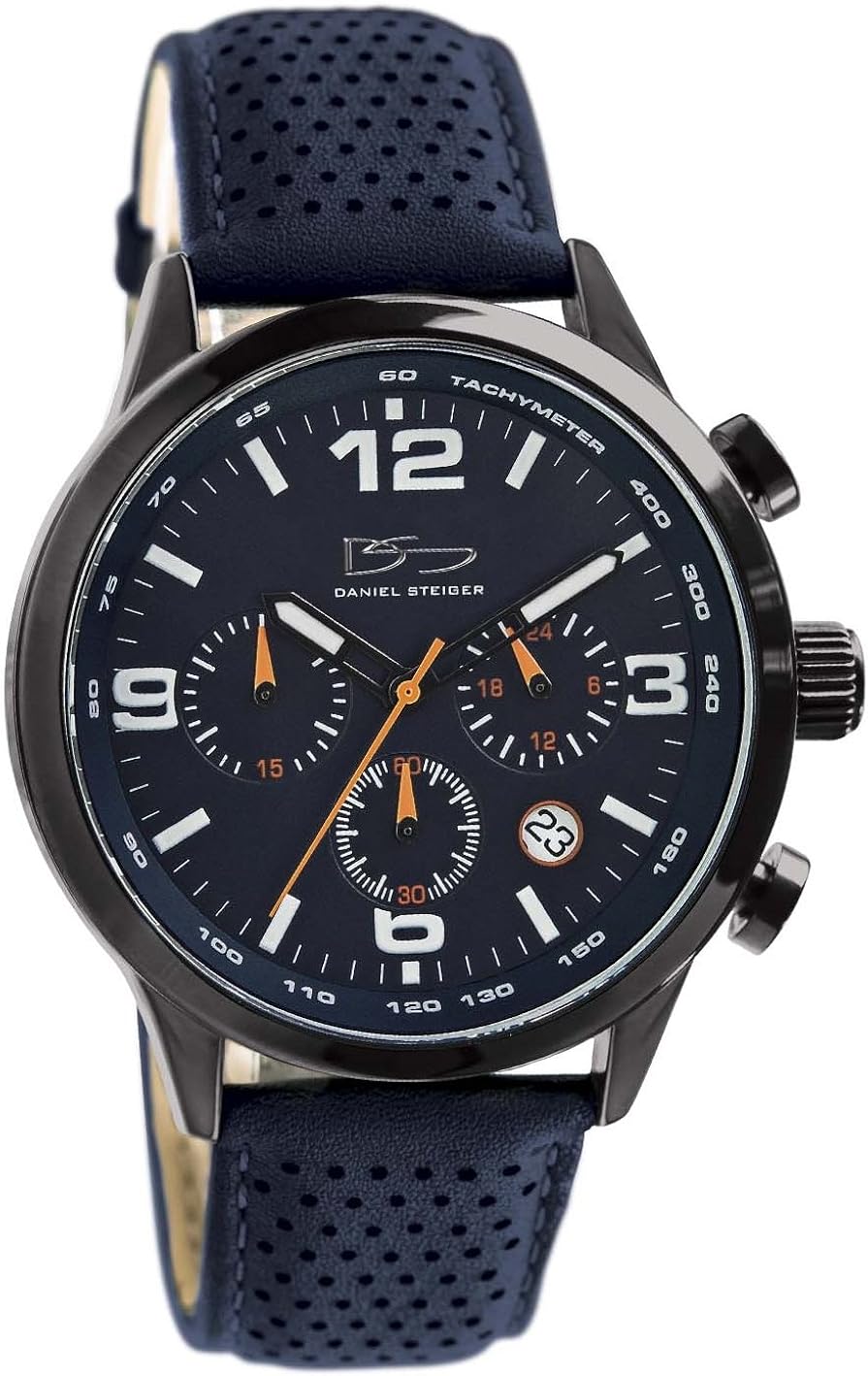 Daniel Steiger Adelante Chronograph Denim Blue Luxury Men's