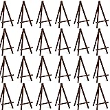JOVITEC 48 Pcs Mini Wood Easel Canvas Stand Bulk