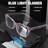 COOLOO Blue Light Blocking Glasses Anti Glare TR90 Frame Gaming Computer Glasses view 5