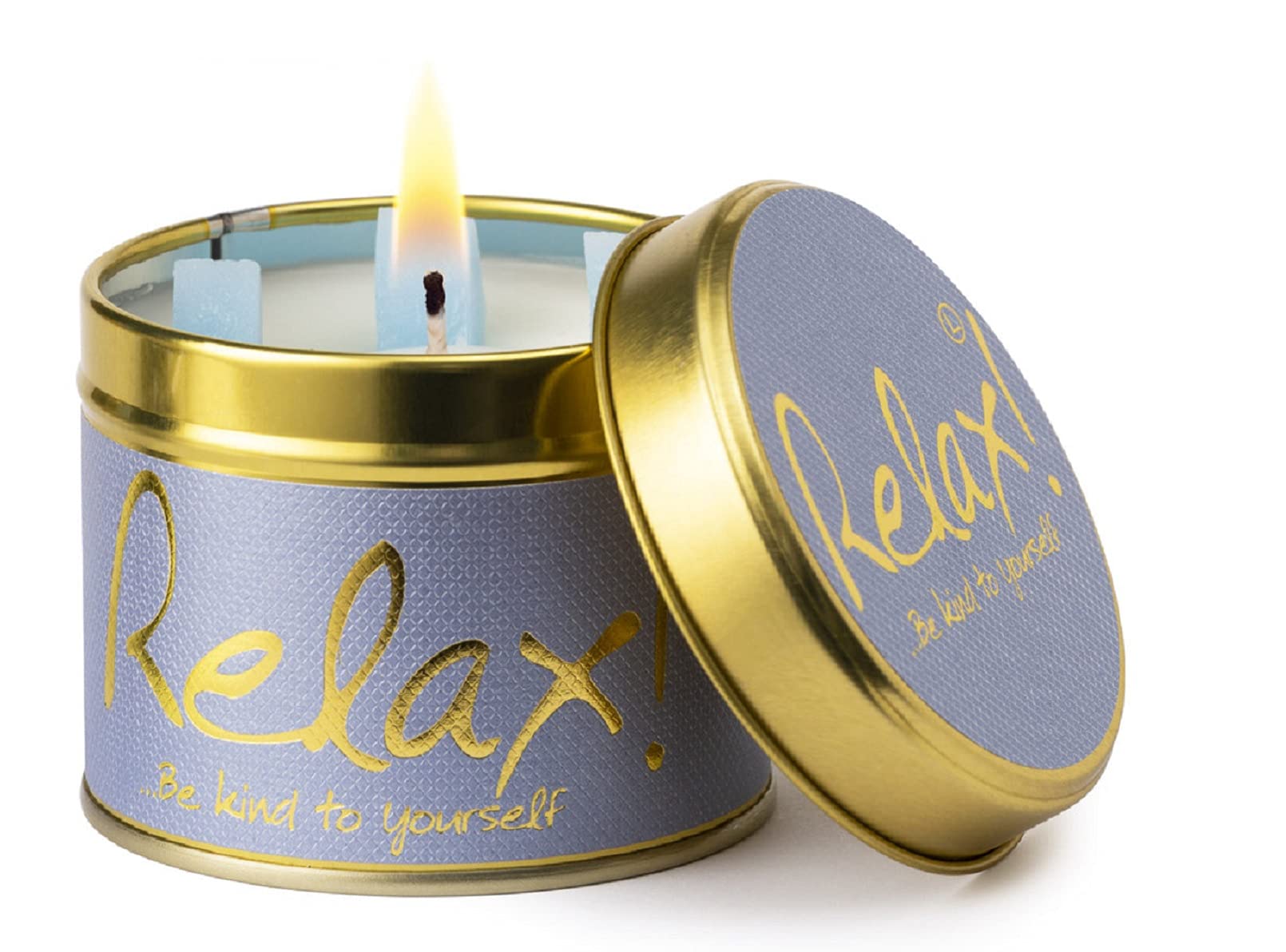 Lily Flame Relax Scented Candle Tin