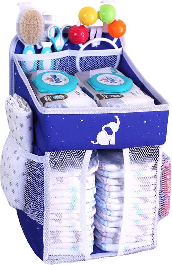 Hanging Diaper Caddy Diaper Organizer for Changing Table