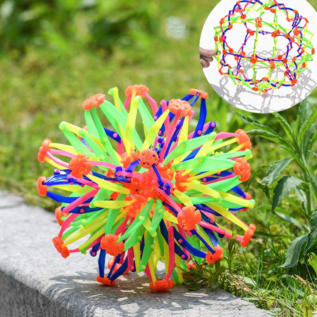kaimus Kinder Magische Ball Ausfaltbare Ball Spielzeug Mehrfarbige Ball Kinderflexiblen Druck-Ball