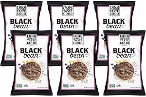 Food Should Taste Good Tortilla Chips, 5.5oz, Pack of 6 (Black Bean)