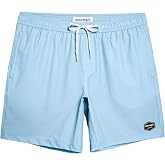 maamgic Mens 7" Stretch Swim Trunks Quick Dry Mesh Lining Swimwear Bathing Suits