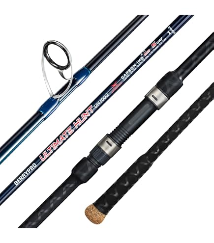 BERRYPRO Light Surf Spinning Rod Striper Fishing Rod Striped Bass Surf Rod (9'/9'6'') (9'-Medium (10-20lbs)) : Sports & Outdoors