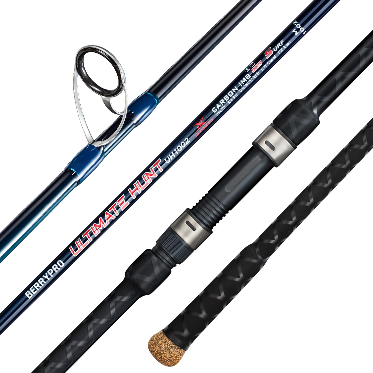 Photo 1 of BERRYPRO Surf Spinning Rod Full Carbon Surf Fishing Rod with Fuji Guide (9'/10'/11'/12') (11'-Spinning-2pc)