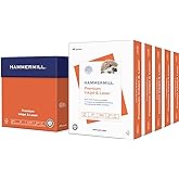 Hammermill Printer Paper, Premium Inkjet &amp; Laser Paper 24 Lb, 8.5 x 11-5 Ream (2,500 Sheets) - 97 Bright, Made in the USA, 166140C