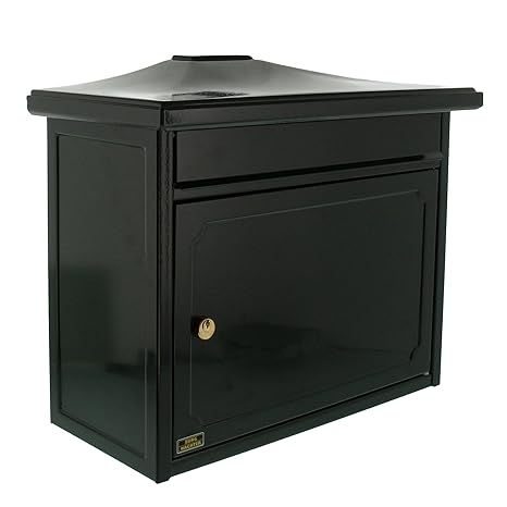 BURG-WÄCHTER Briefkasten mit Komfort-Tiefe, A4 Einwurf-Format, Verzinkter Stahl, EU Norm EN 13724, Kopenhagen 882 GR, Grün