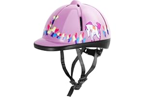 Xiaozxwlhq Adjustable Horse Riding Kids Helmet Equestrian for 2 to 6 Years Old, S Size and Head Size 48 to 54cm