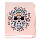 CafePress - Colorful Sugar Skull - Baby Blanket, Super Soft Newborn Swaddle