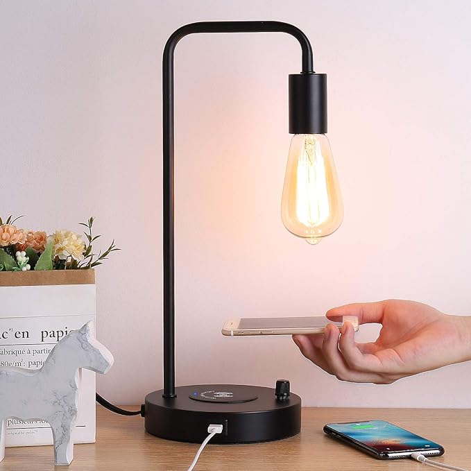 Wireless Charging Desk Lamp – Table Lamp with USB Port and Wireless