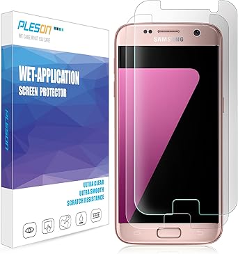 Amazon.com: Galaxy S7 Screen Protector, [2-Pack] PLESON [Case Friendly