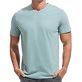 VEIISAR Premium V Neck T Shirts for Men - Modern Fitted Tees Vneck Undershirts