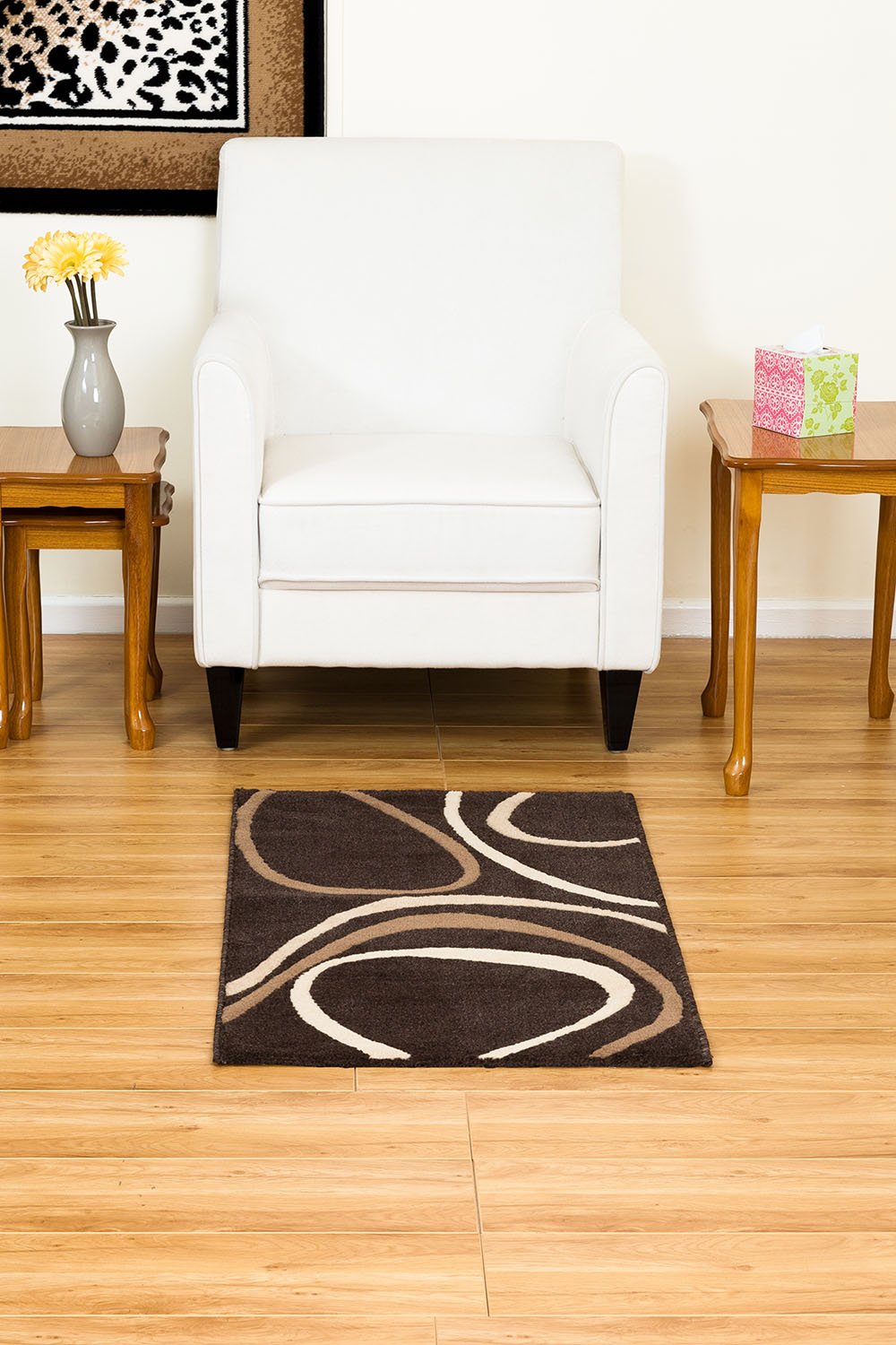 Aspect Modern Rug Orian Swirl 60X110 Brown/Caramel/Cream