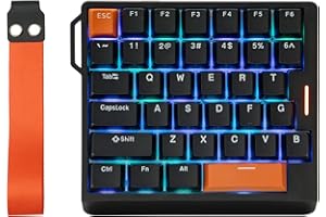 EPOMAKER HE30 One-Handed Hall Effect Keyboard, 8K Polling & 0.125ms, SOCD & Snap Key, Adjustable Trigger, PBT Keycap, RGB, Cu