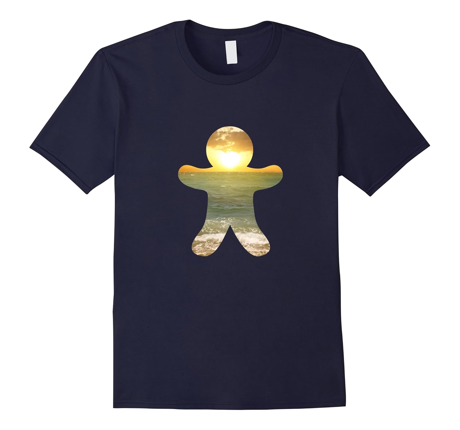 Summer Christmas Top Trendy Tropical Gingerbread Man T-shirt-ANZ