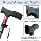 BeGrit Folding Walking Stick Women Adjustable Lightweight Blue view 4
