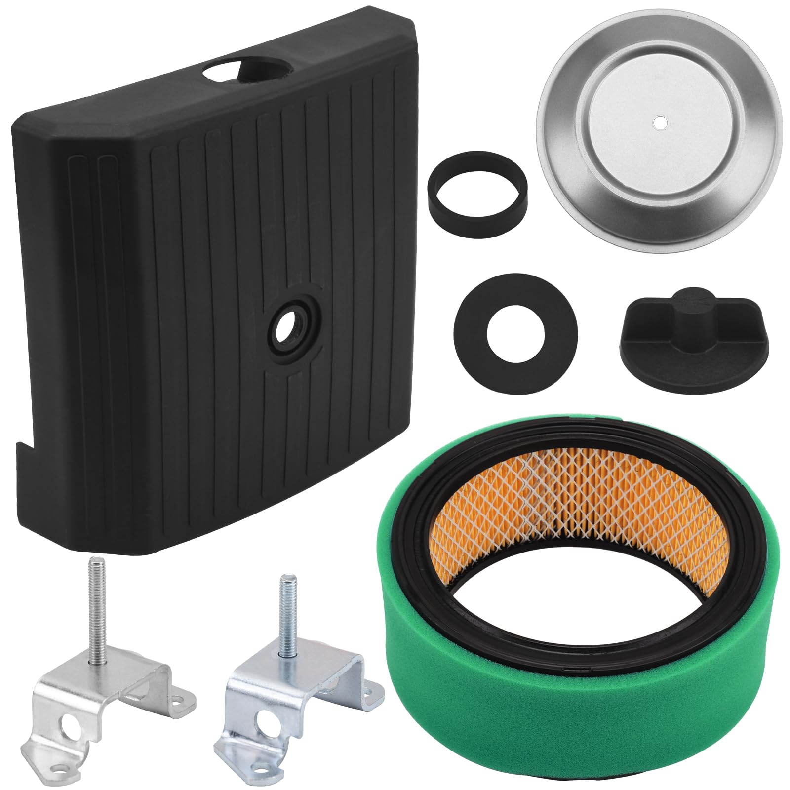 Photo 1 of 24 096 67-S Air Cleaner Cover 24 096 01-S Inner Air Cleaner Cover & 54-755-01-S Air Filter Knob Kit Compatible With Kohler Engines, Replaces 24 096 24-S, 24-096-24, 2409624