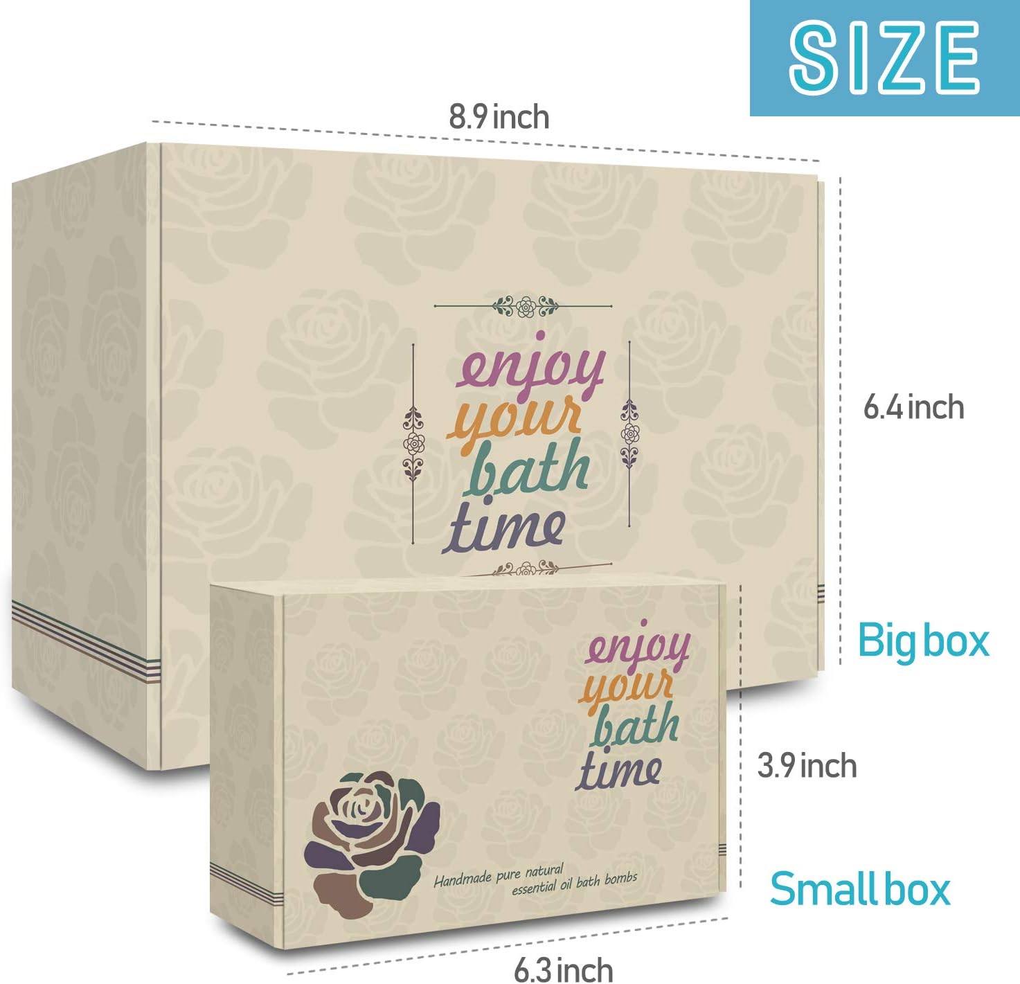 24 Organic & Natural Bath Bombs, Handmade Bubble Bath Bomb Gift Set, Rich in Essential Oil, Shea Butter, Coconut Oil, Grape Seed Oil, Fizzy Spa to Moisturize Dry Skin, Perfect Gift idea for Women: Health & Personal Care