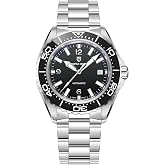 Pagani Design Watches for Men Automatic Diver Watch, 42mm Mens Watch with Japanese Self-Winding Movement, Ceramic Bezel, 100M Waterproof Sapphire Crystal, Date Display(PD-YS034)