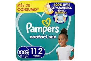 Fralda Pampers Confort Sec Tamanho XXG 112 Unidades
