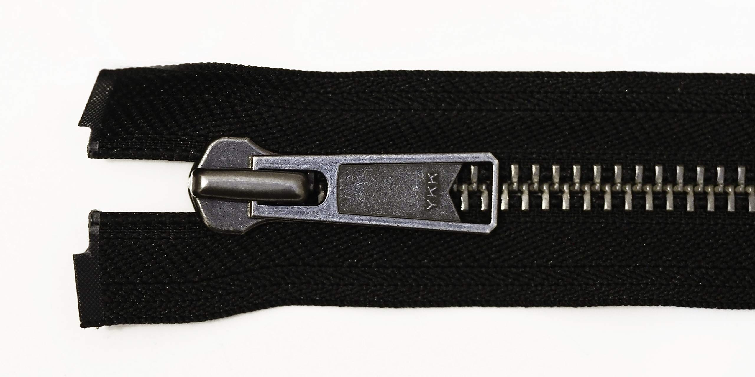 YKK Open Ended Metal Bronze Zip. 8, 9, 10, 11, 12, 15, 20, 22 inch. Width No 8. (12 inch)