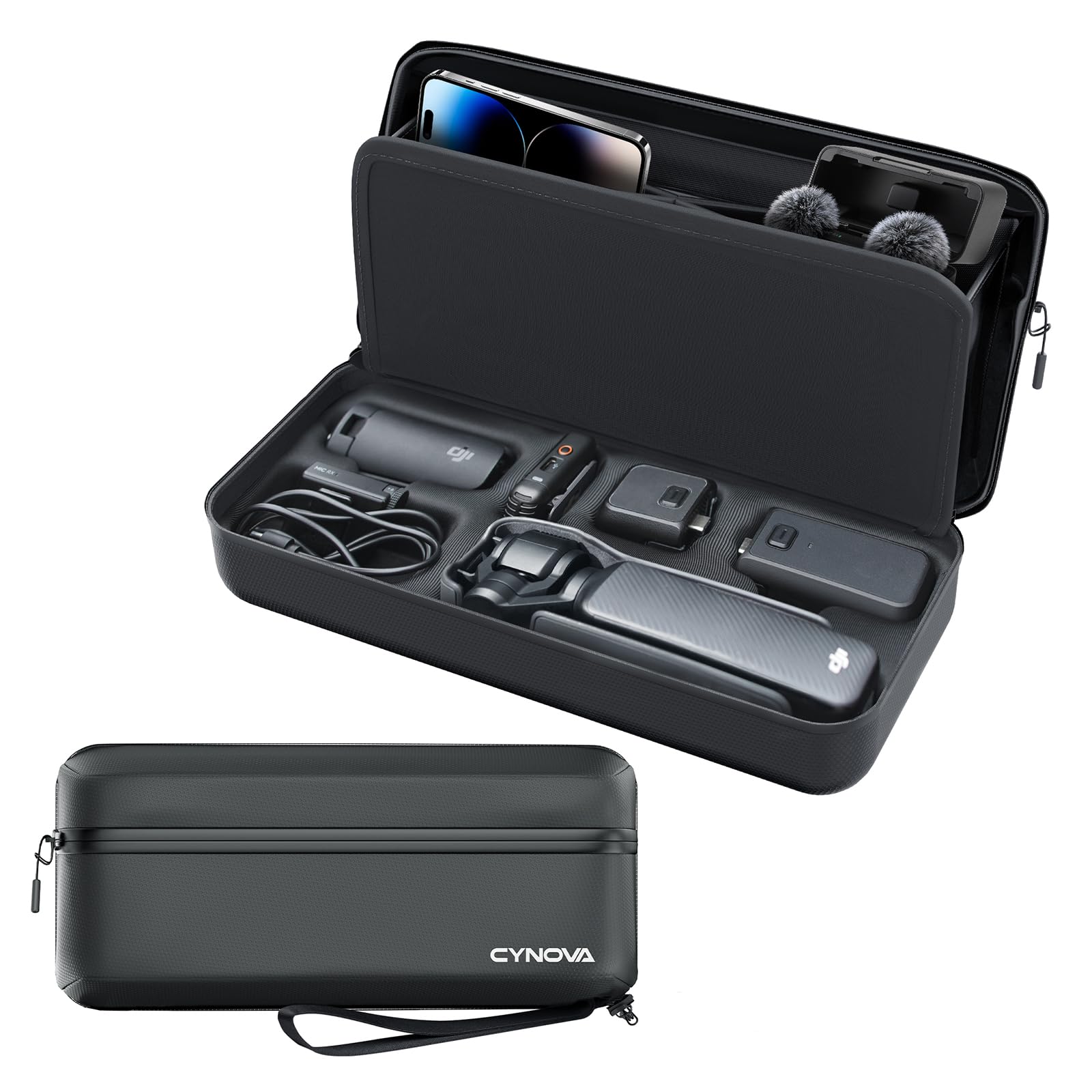 Photo 1 of CYNOVA DJI Osmo Pocket 3 Carrying Case for DJI Osmo Pocket 3 Creator Combo Accessories, Portable Nylon Storage Protective Bag Compatible with Osmo Pocket 3 Accessories